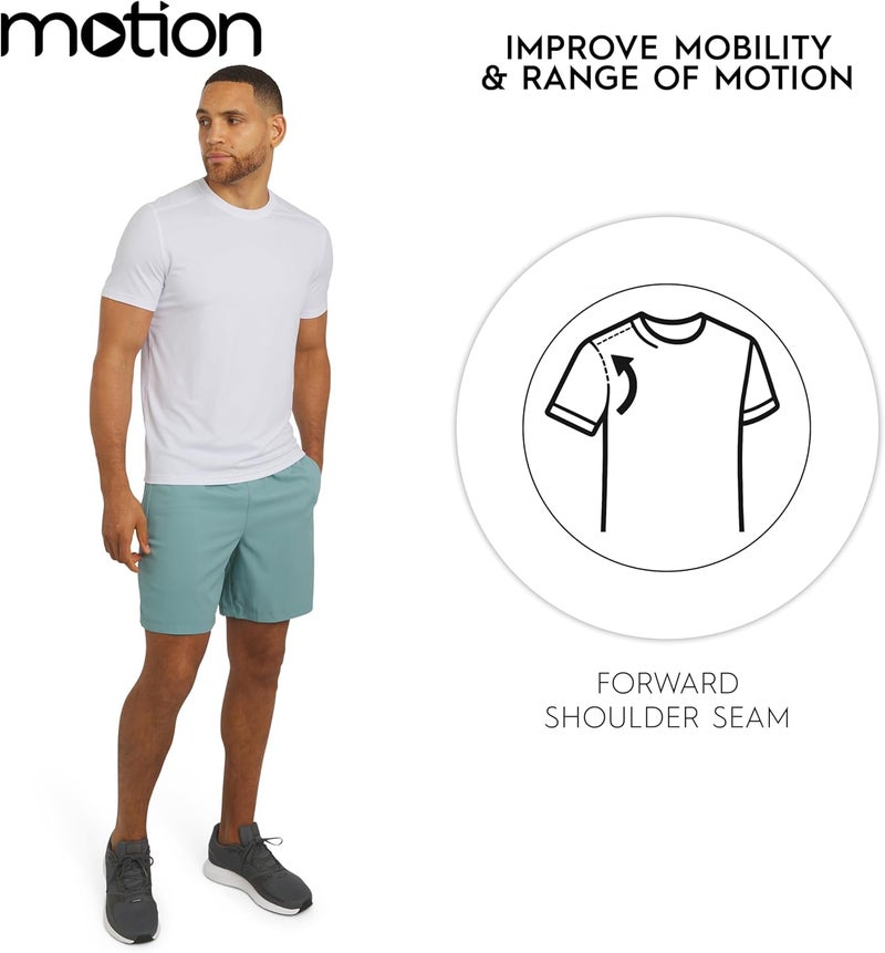MOTION Men's Slim Fit Tee Active Performance and Everyday Super Soft Stretchable T-Shirt (S-XL) - Image 4